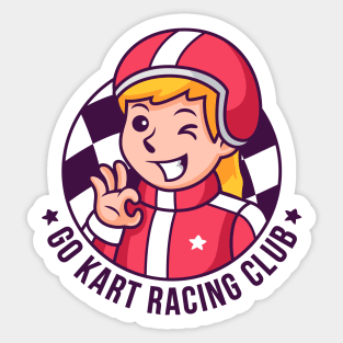 Go Kart Racing Club - Kawaii Sticker